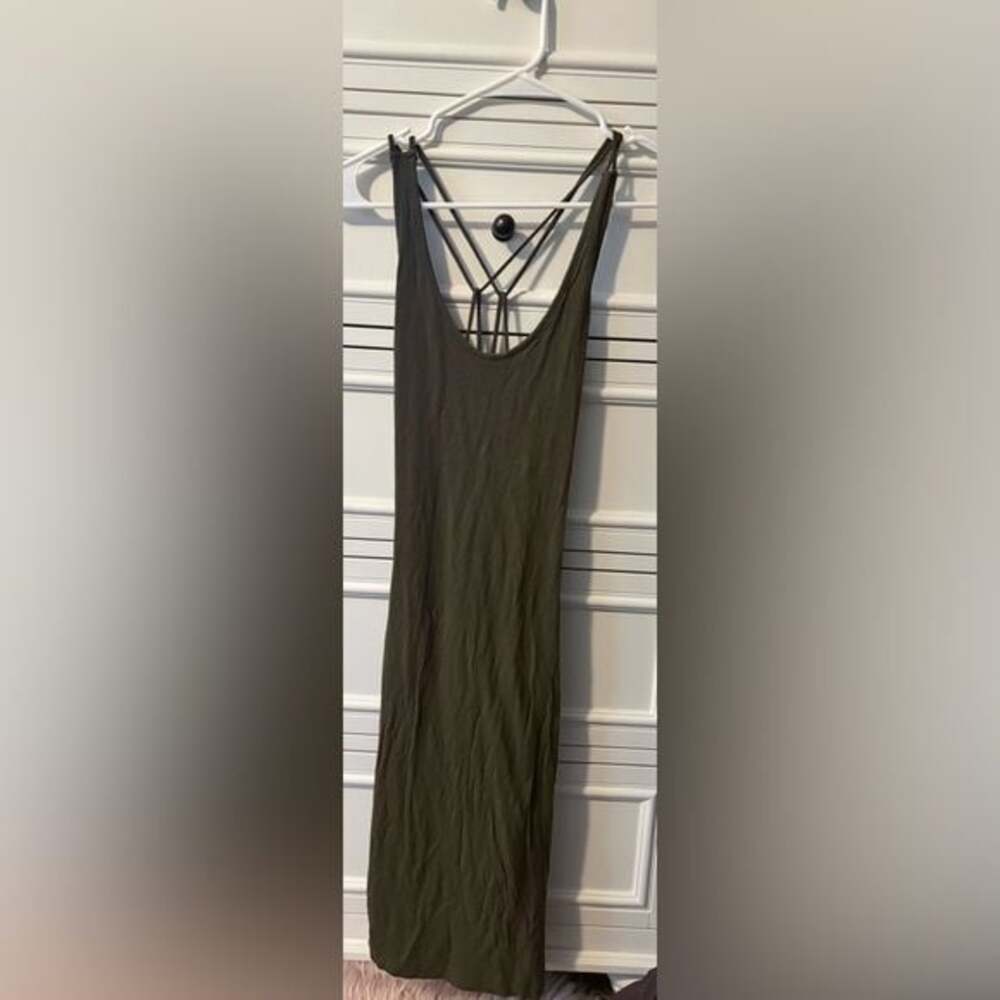 No brand tag Olive Green Sleeveless Dress size Small
